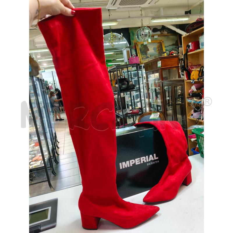 STIVALI CUISSARD IMPERIAL ROSSO TACCO BASSO GAMB ELAST  | Mercatino dell'Usato Roma talenti 1