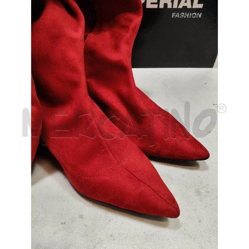 STIVALI CUISSARD IMPERIAL ROSSO TACCO BASSO GAMB ELAST  | Mercatino dell'Usato Roma talenti 4