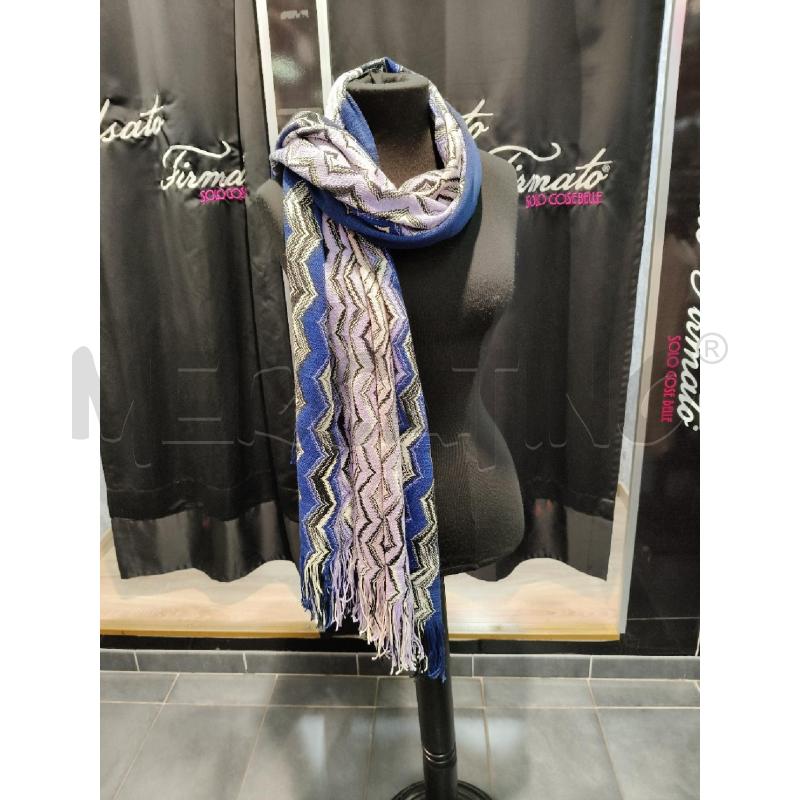 STOLA MISSONI ROSA VIOLA NERO ZIGZAG  | Mercatino dell'Usato Roma talenti 1