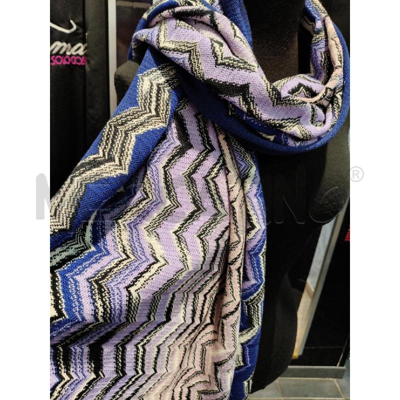 STOLA MISSONI ROSA VIOLA NERO ZIGZAG  | Mercatino dell'Usato Roma talenti 2