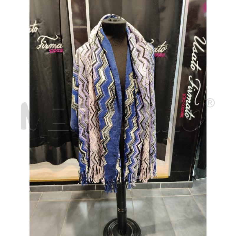 STOLA MISSONI ROSA VIOLA NERO ZIGZAG  | Mercatino dell'Usato Roma talenti 3