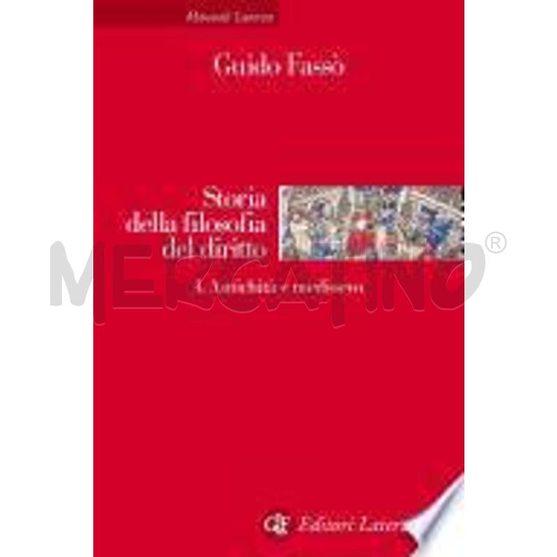 STORIA DELLA FILOSOFIA DEL DIRITTO. VOL. I. ANTICH | Mercatino dell'Usato Roma talenti 1