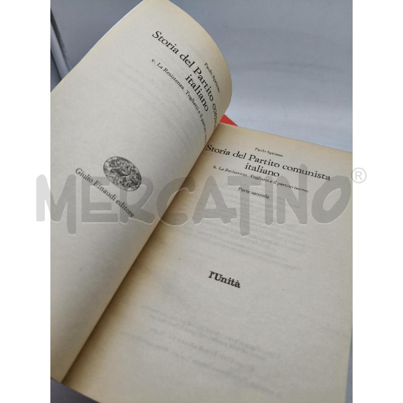 STORIA DEL PARTITO COMUNISTA ITALIANO EINAUDI 10VV | Mercatino dell'Usato Roma talenti 4