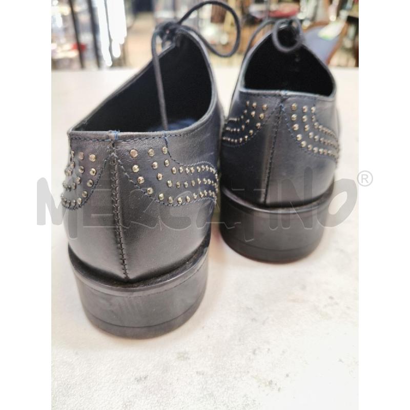 STRINGATE LEA FOSCATI PELLE BLU BORCHIETTE | Mercatino dell'Usato Roma talenti 3