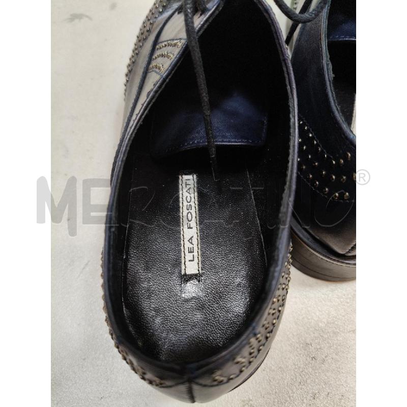 STRINGATE LEA FOSCATI PELLE BLU BORCHIETTE | Mercatino dell'Usato Roma talenti 4