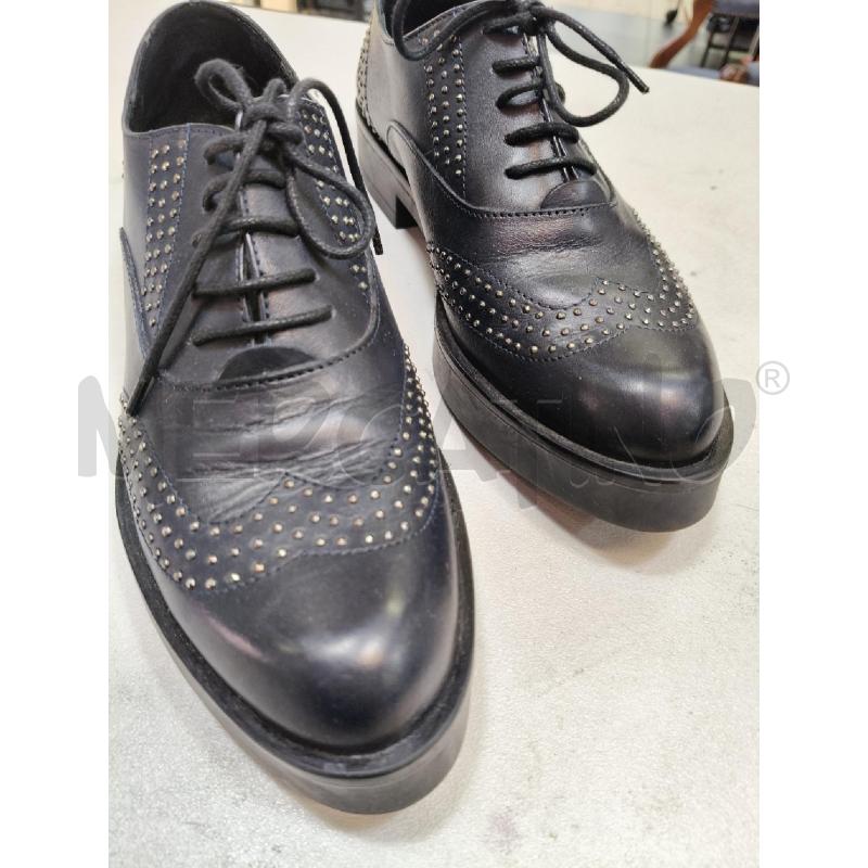 STRINGATE LEA FOSCATI PELLE BLU BORCHIETTE | Mercatino dell'Usato Roma talenti 5