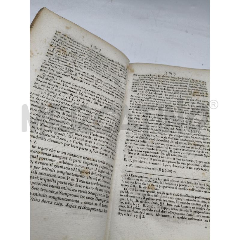 STUDIO DEL DIRITTO ROMANO RECITAZIONI DI EINECCIO COMERCI 1830 | Mercatino dell'Usato Roma talenti 4