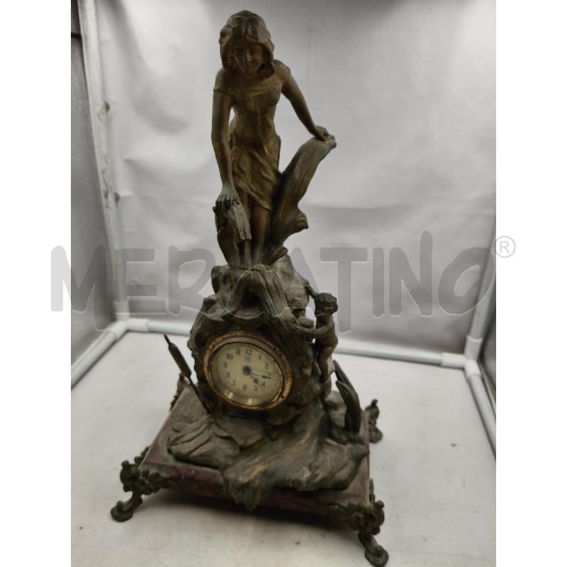 SVEGLIA BRONZO LIBERTY FIGURA FEMMINILE  | Mercatino dell'Usato Roma talenti 3