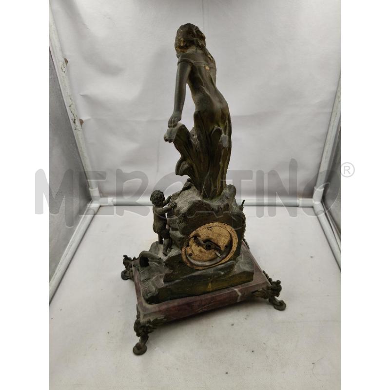 SVEGLIA BRONZO LIBERTY FIGURA FEMMINILE  | Mercatino dell'Usato Roma talenti 4