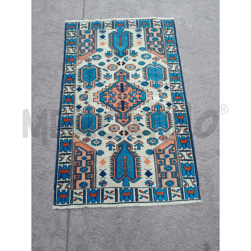 TAPPETO ASTRATTO BEIGE BLU | Mercatino dell'Usato Roma talenti 1
