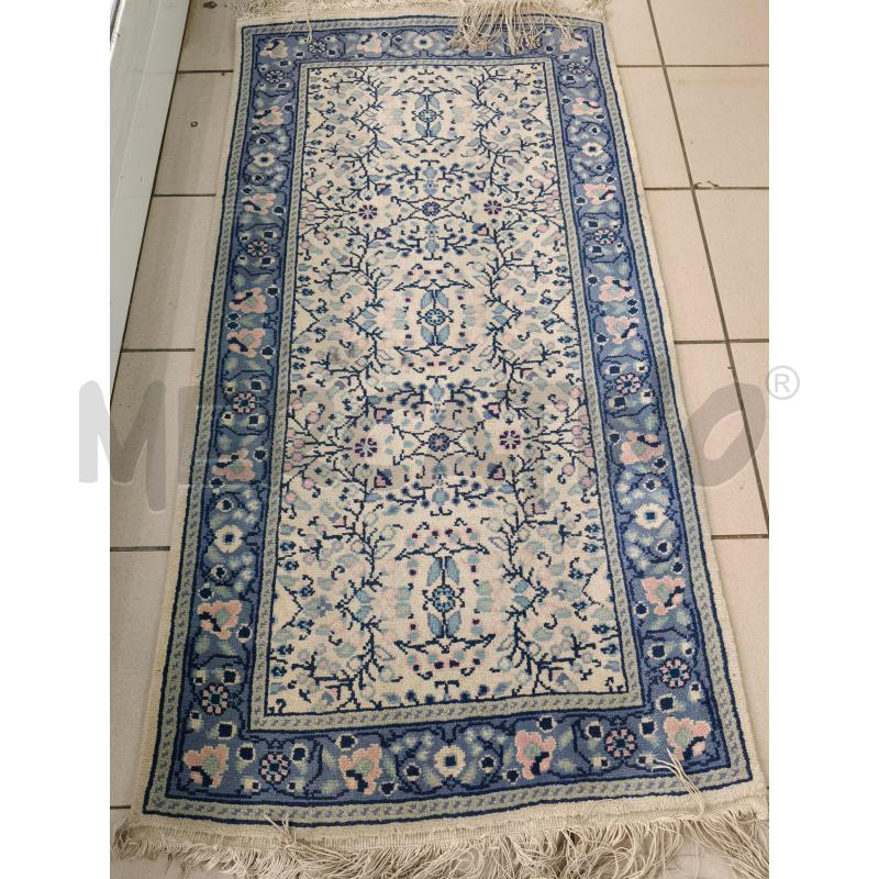 TAPPETO PICC FIORI SFONDO BIANCO 150X71 | Mercatino dell'Usato Roma talenti 1