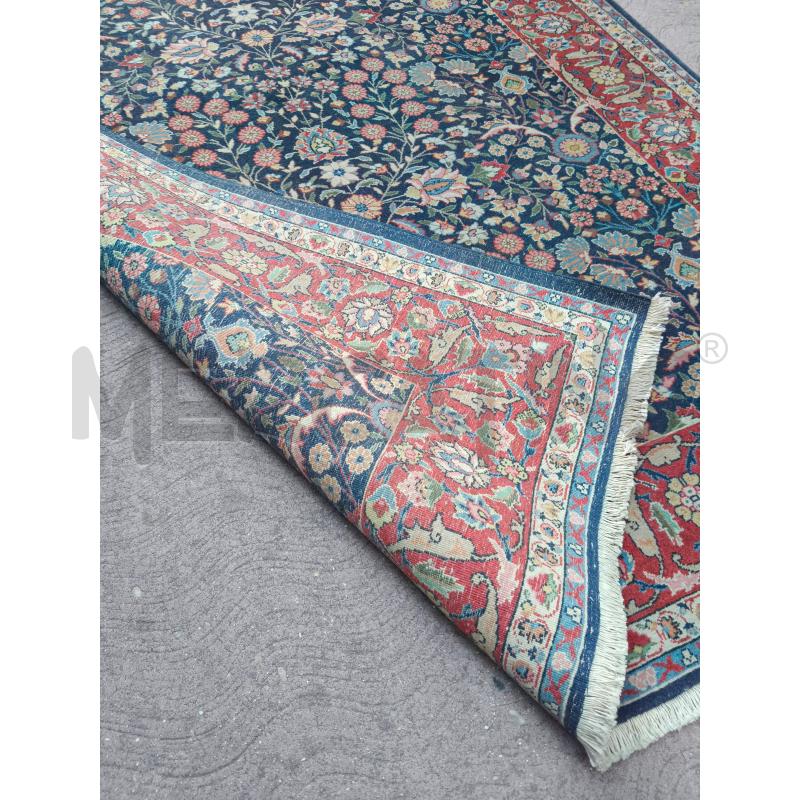 TAPPETO RETT SFONDO BLU FIORI 200X130CM | Mercatino dell'Usato Roma talenti 3