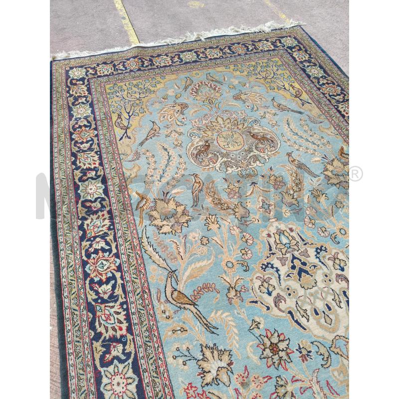 TAPPETO SFONDO AZZURO UCCELLI 260X160CM | Mercatino dell'Usato Roma talenti 2