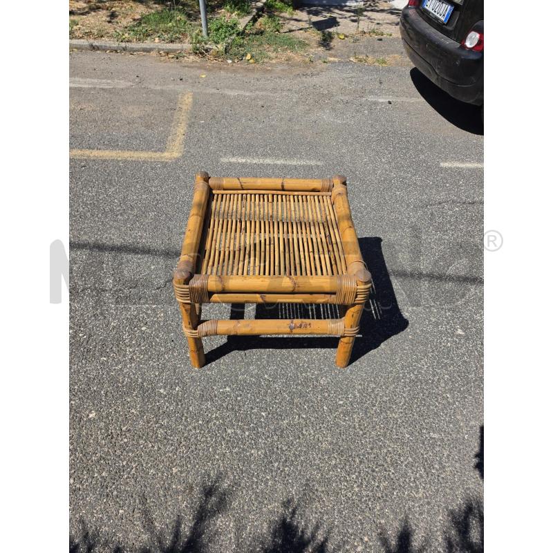 TAVOLINO BAMBOO QUADRATO | Mercatino dell'Usato Roma talenti 1