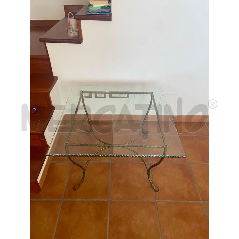 TAVOLINO FERRO VERDE P/VETRO | Mercatino dell'Usato Roma talenti 2