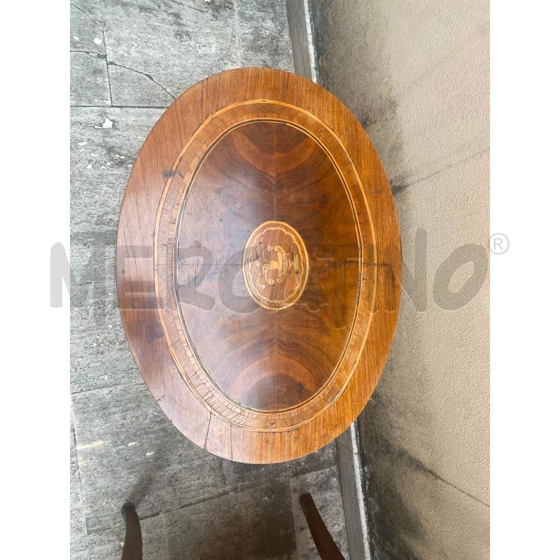 TAVOLINO LEGNO OVALE PICCOLO INRASIO | Mercatino dell'Usato Roma talenti 2