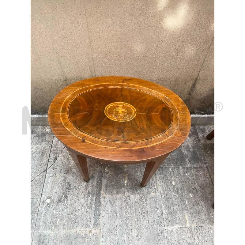 TAVOLINO LEGNO OVALE PICCOLO INRASIO | Mercatino dell'Usato Roma talenti 3