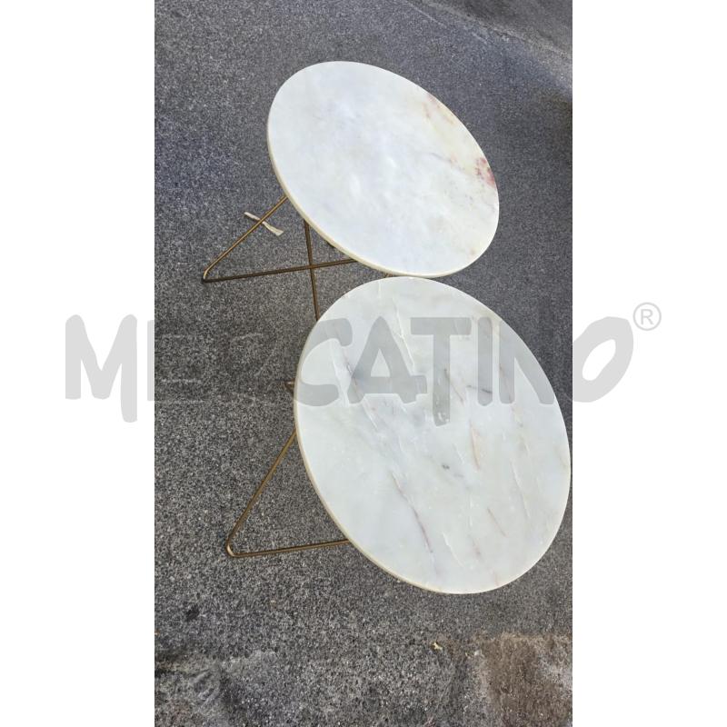 TAVOLINO MET DOR P/MARMO TONDO | Mercatino dell'Usato Roma talenti 3