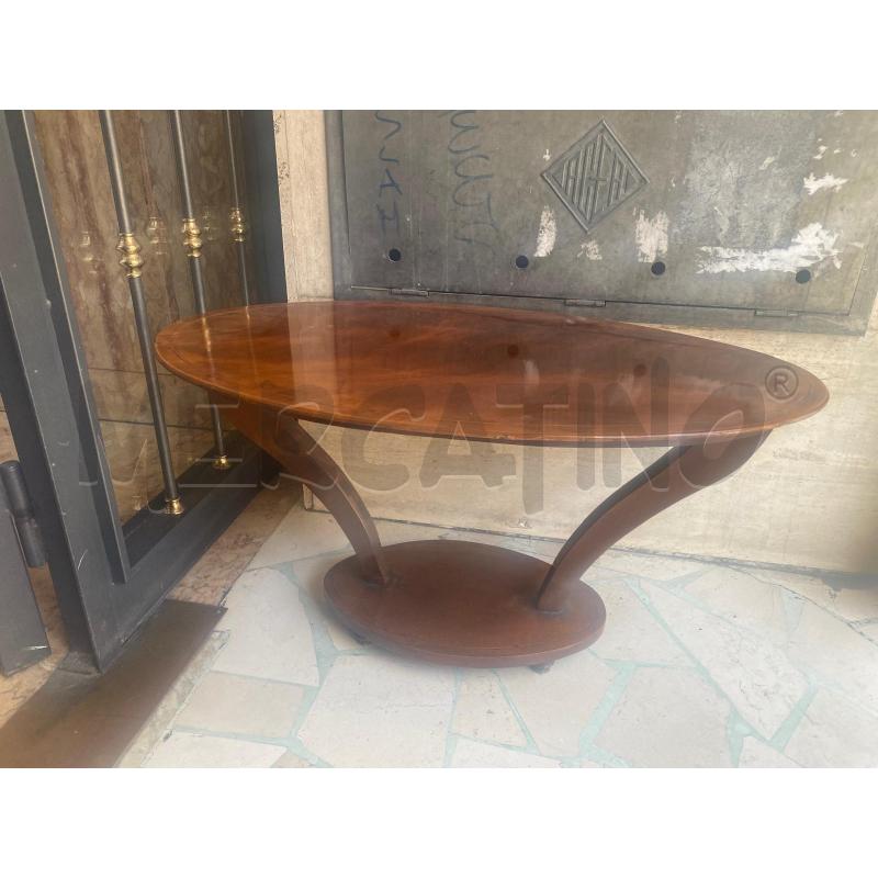TAVOLINO OVALE LEGNO BASSO  | Mercatino dell'Usato Roma talenti 1