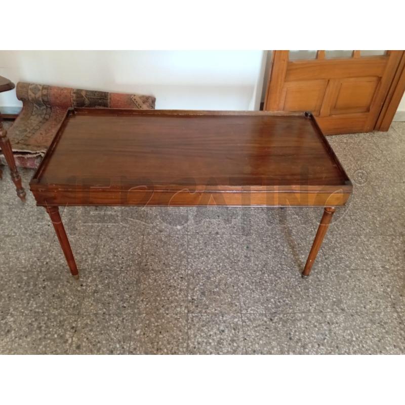 TAVOLINO RETT LEGNO BASSO | Mercatino dell'Usato Roma talenti 1