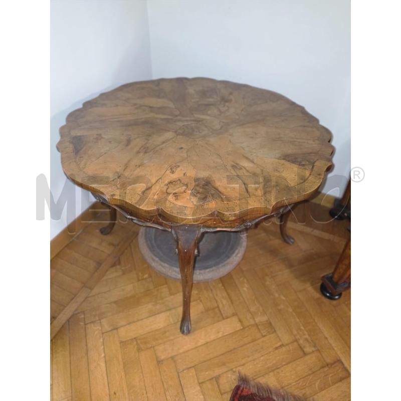 TAVOLINO SALOTTO LEGNO RADICA TONDO  | Mercatino dell'Usato Roma talenti 1