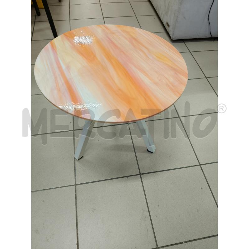 TAVOLINO TONDO CRISTALLO D50CM P/MURANO | Mercatino dell'Usato Roma talenti 3