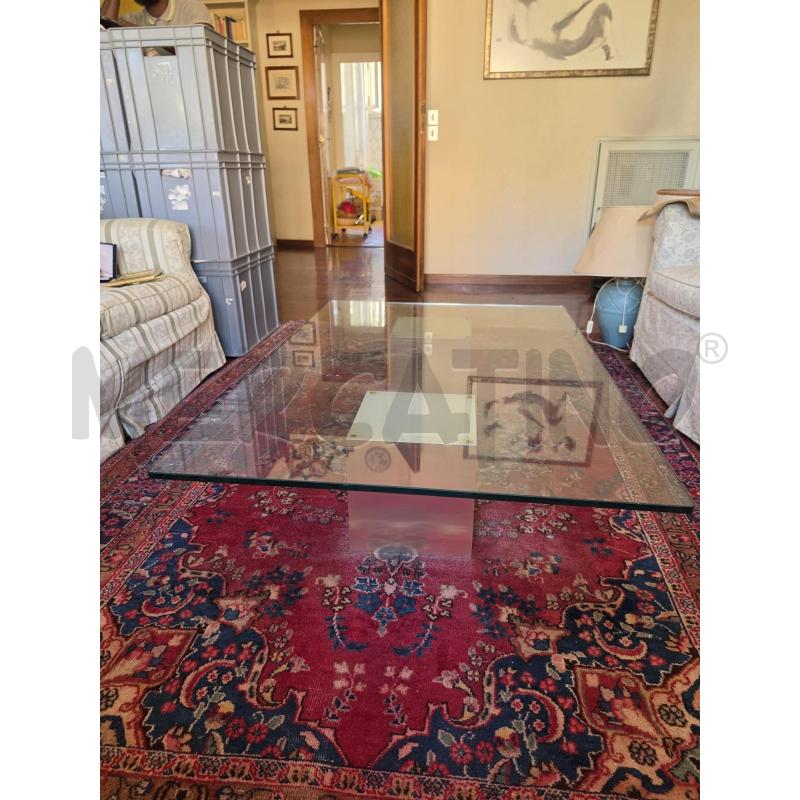TAVOLO BASSO BASE CROMO P/VETRO | Mercatino dell'Usato Roma talenti 1