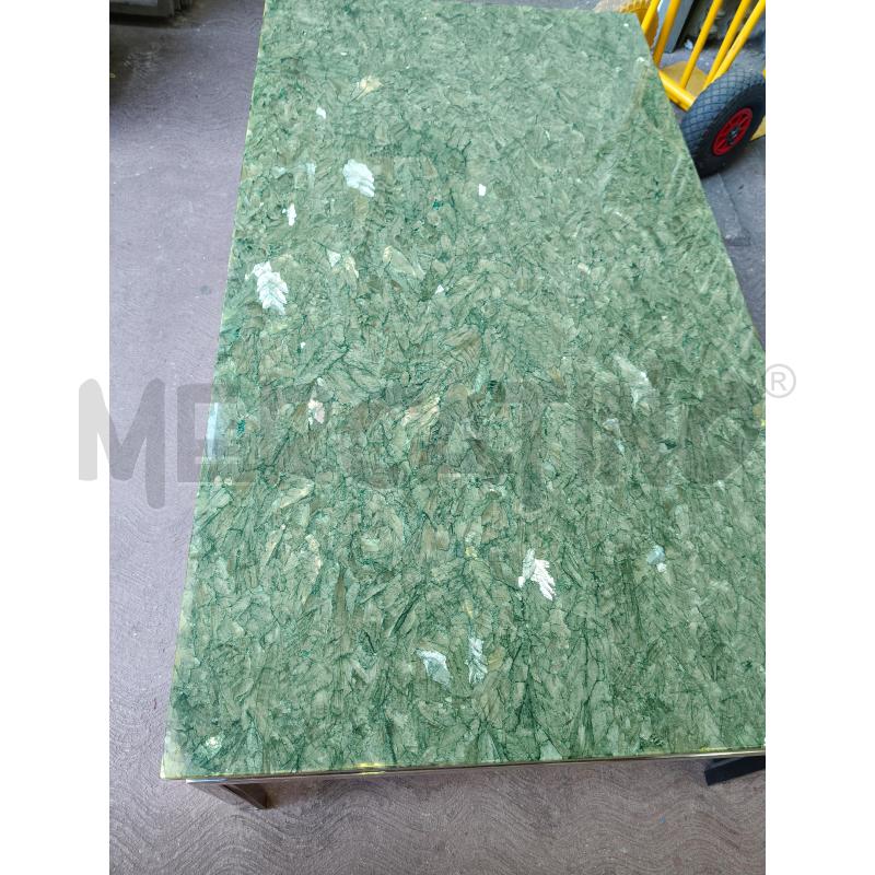 TAVOLO BASSO CROMO P/MARMO VERDE | Mercatino dell'Usato Roma talenti 3