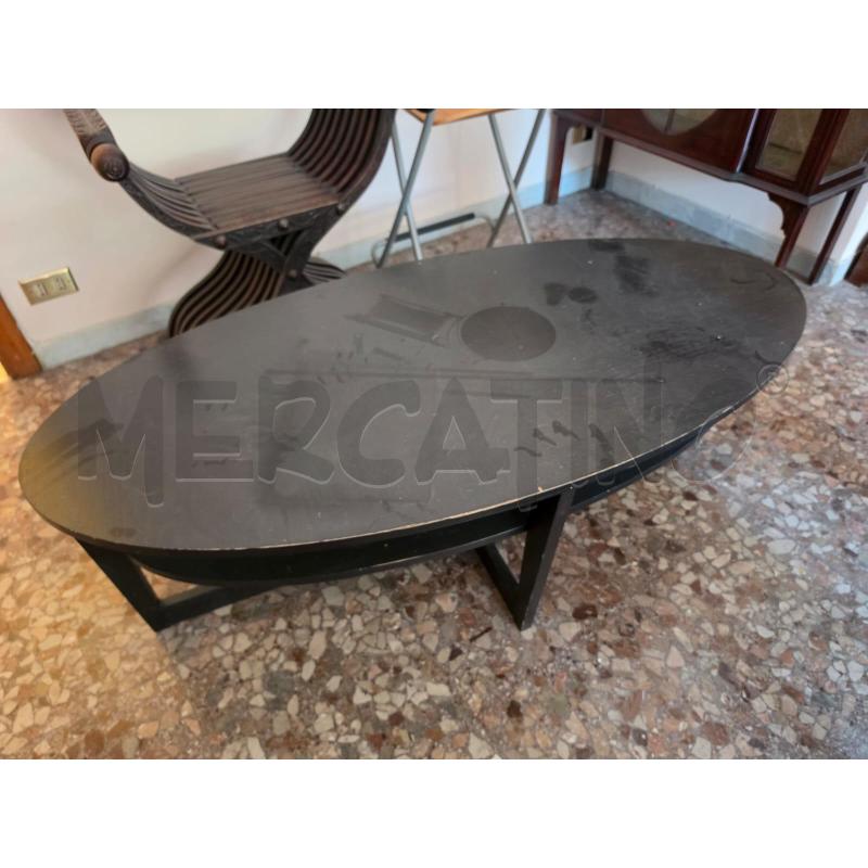 TAVOLO BASSO OVALE WENGE | Mercatino dell'Usato Roma talenti 1
