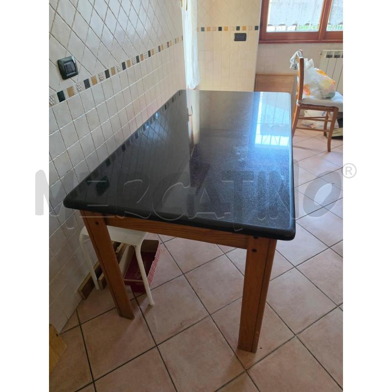 TAVOLO CUCINA RETT P/MARMO NERO | Mercatino dell'Usato Roma talenti 2