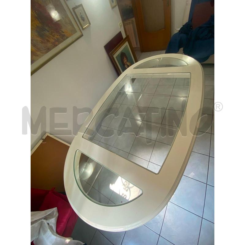 TAVOLO OVALE LEGNO BIA P/VETRO | Mercatino dell'Usato Roma talenti 3