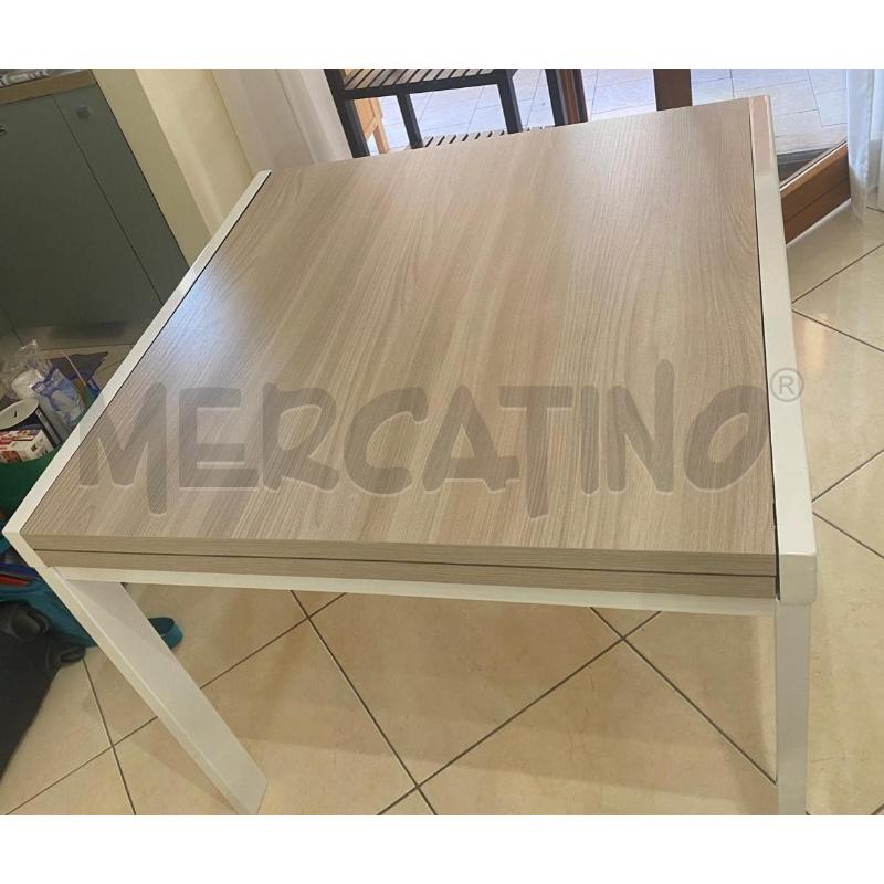 TAVOLO QUADRATO MET BIA C/ROVERE ALL | Mercatino dell'Usato Roma talenti 1