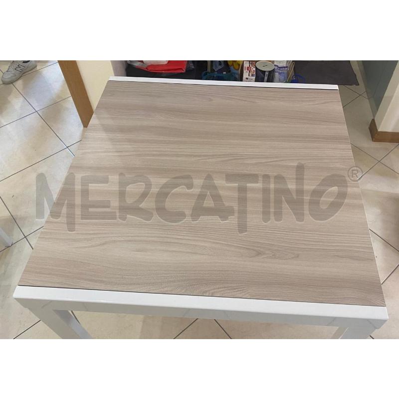 TAVOLO QUADRATO MET BIA C/ROVERE ALL | Mercatino dell'Usato Roma talenti 3