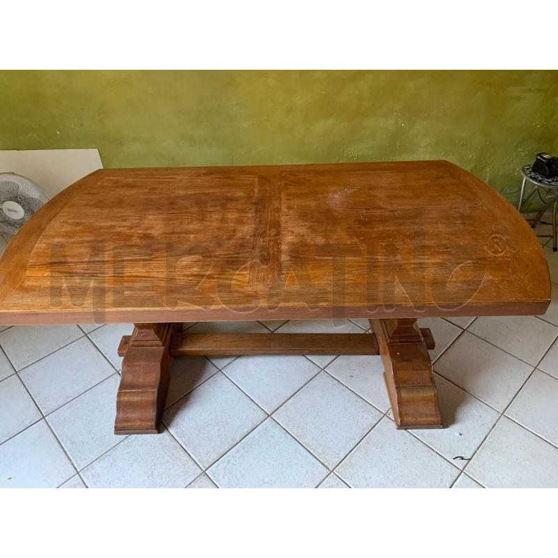 TAVOLO RETT LEGNO MASSELLO | Mercatino dell'Usato Roma talenti 1