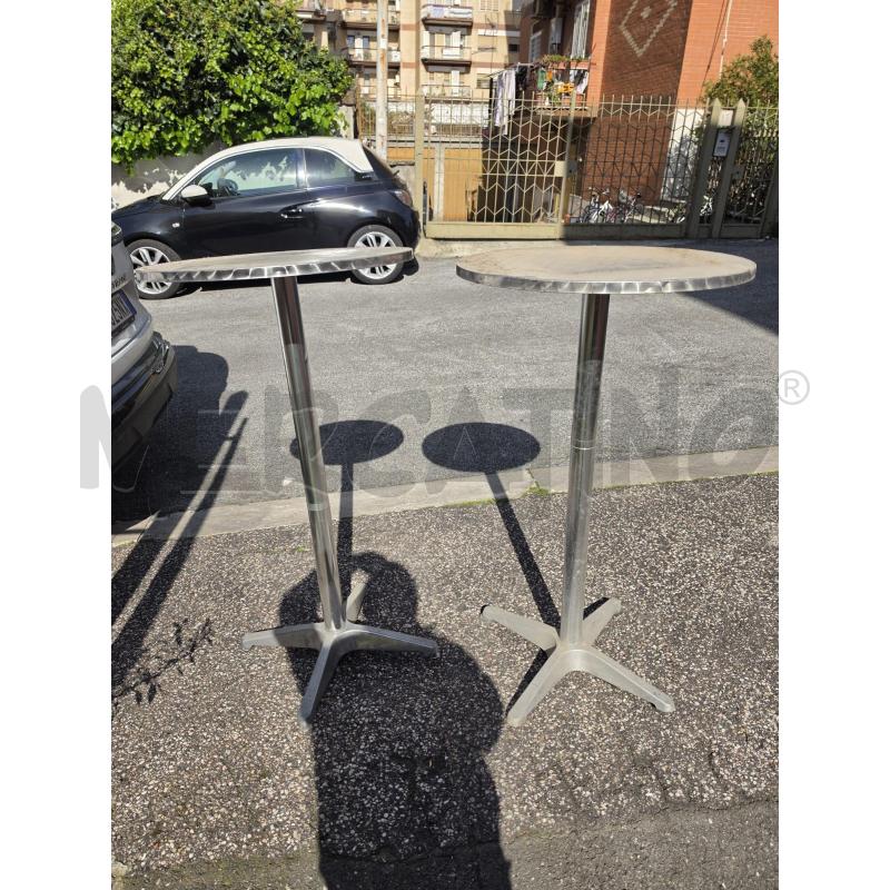 TAVOLO TONDO CROMO BAR  | Mercatino dell'Usato Roma talenti 1