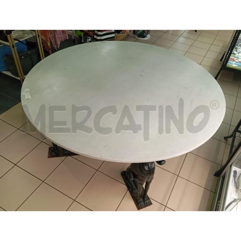 TAVOLO TONDO LEVRIERI P MARMO  | Mercatino dell'Usato Roma talenti 2