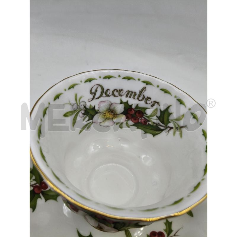 TAZZA CER ROYAL ALBERT DECEMBER | Mercatino dell'Usato Roma talenti 2