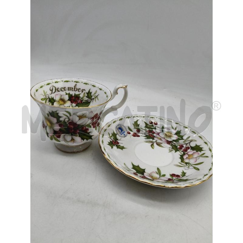 TAZZA CER ROYAL ALBERT DECEMBER | Mercatino dell'Usato Roma talenti 3