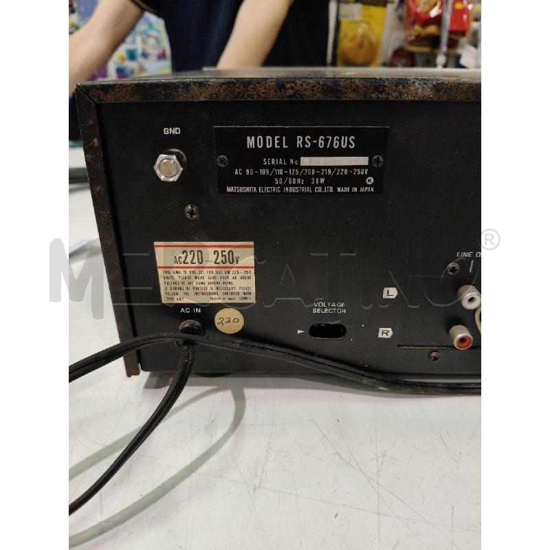 TECHNICS STEREO CASSETTE DECK 676 | Mercatino dell'Usato Roma talenti 5