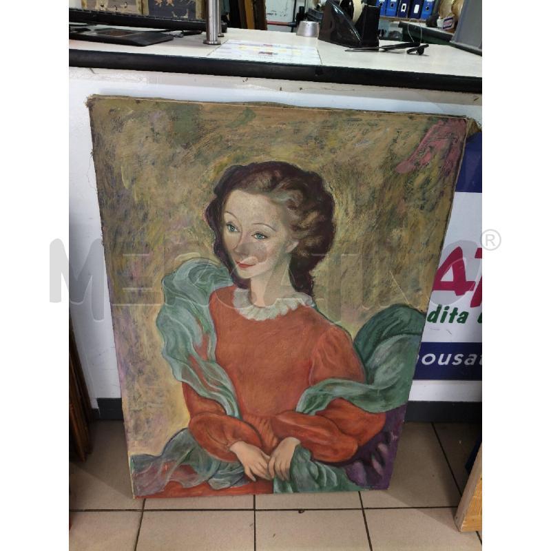 TELA RITRATTO FEMMINILE RIP ASSENZA  | Mercatino dell'Usato Roma talenti 1