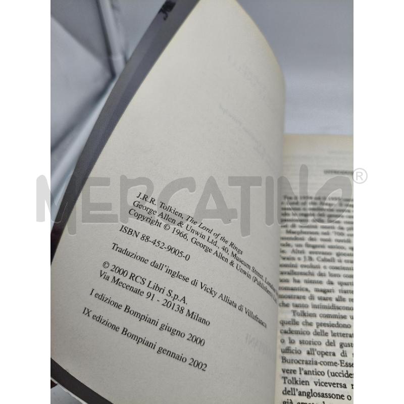 TOLKIEN IL SIGNORE DEGLI ANELLI IX EDIZIONE GENNAIO 2002 | Mercatino dell'Usato Roma talenti 4