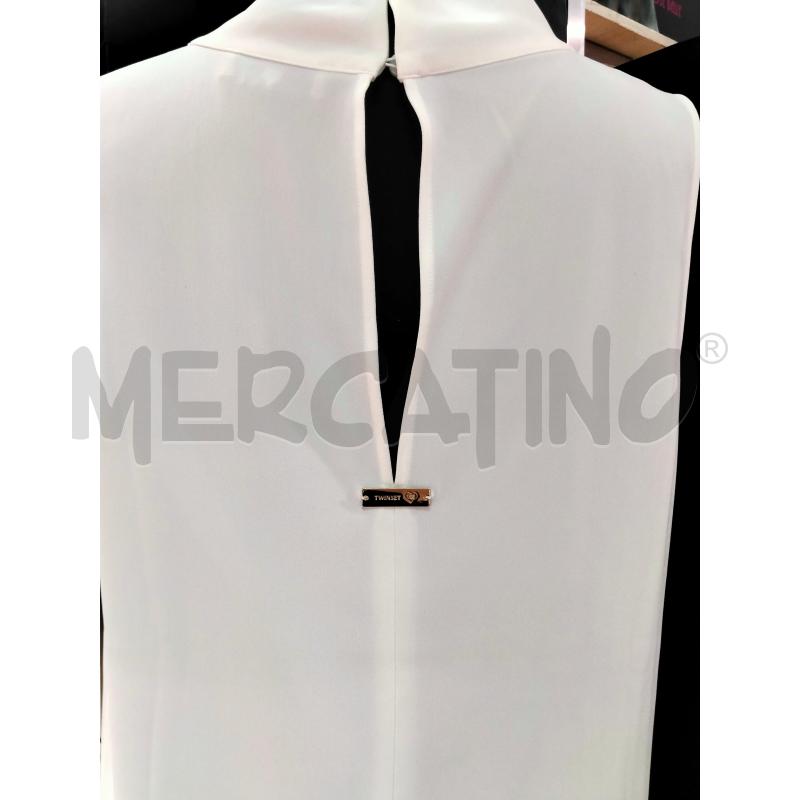 TOP E PANTALONI TWIN SET BIANCO STRASS | Mercatino dell'Usato Roma talenti 3