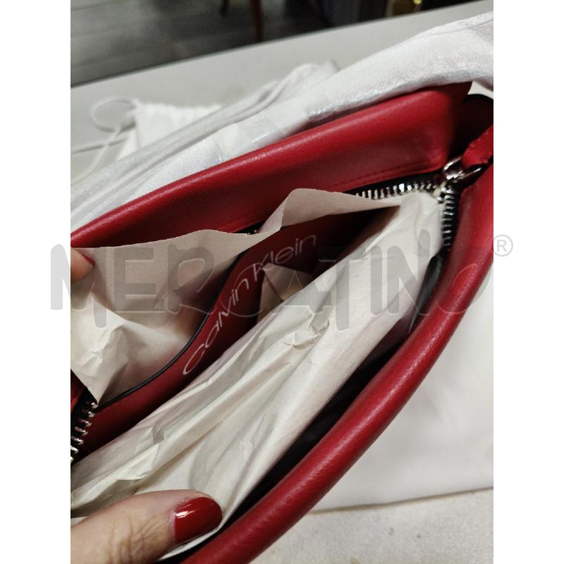 TRACOLLA D CALVIN KLEIN FRAGOLA LOGO MET  | Mercatino dell'Usato Roma talenti 3