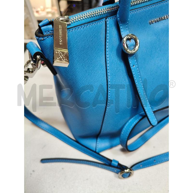 TRACOLLA D COCCINELLE AZZURRO SIMILP FIBBIE TONDE  | Mercatino dell'Usato Roma talenti 2