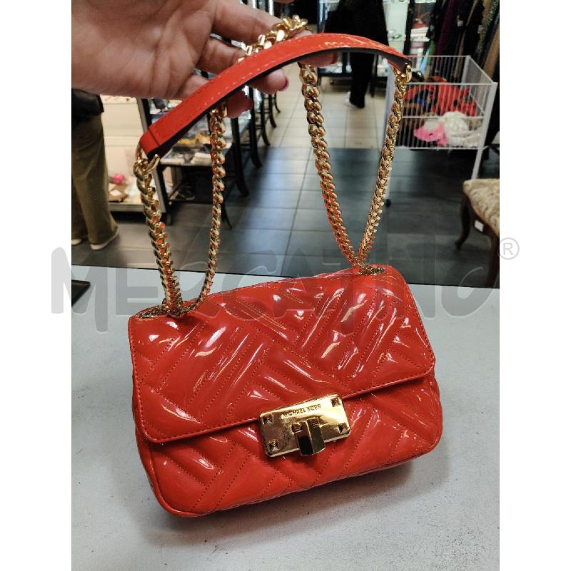 TRACOLLA D MICHEAL KORS PEYTON ARANCIO VERNICE CHIUS DOR | Mercatino dell'Usato Roma talenti 1