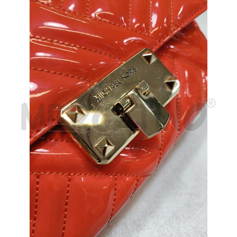 TRACOLLA D MICHEAL KORS PEYTON ARANCIO VERNICE CHIUS DOR | Mercatino dell'Usato Roma talenti 3