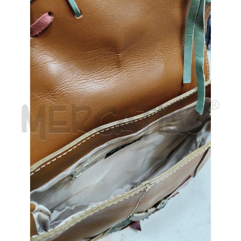 TRACOLLA D PELLE BISC MAXI FIORE COL TURCH | Mercatino dell'Usato Roma talenti 5
