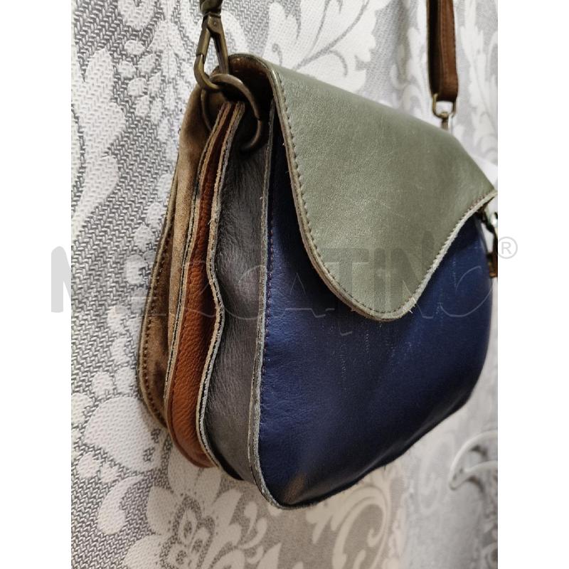 TRACOLLA D PELLE SORUKA BLU BLU BISC | Mercatino dell'Usato Roma talenti 3