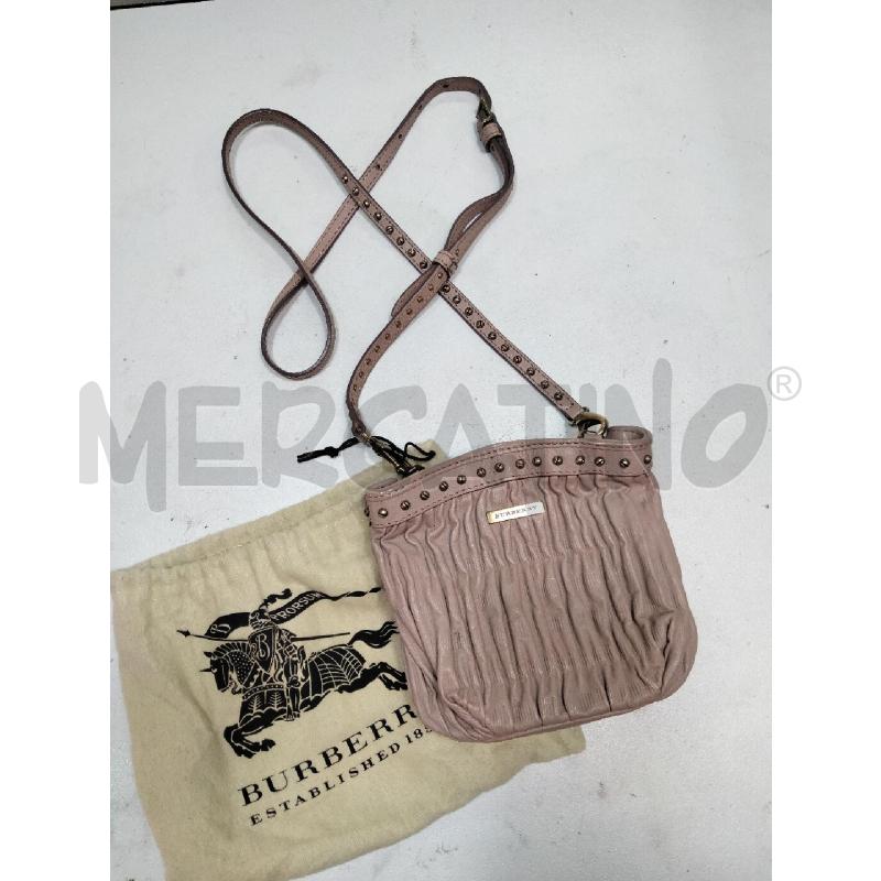 TRACOLLINA BURBERRY ROSA ANTICO BORDO BORCHIETTE BRUNITO  | Mercatino dell'Usato Roma talenti 1