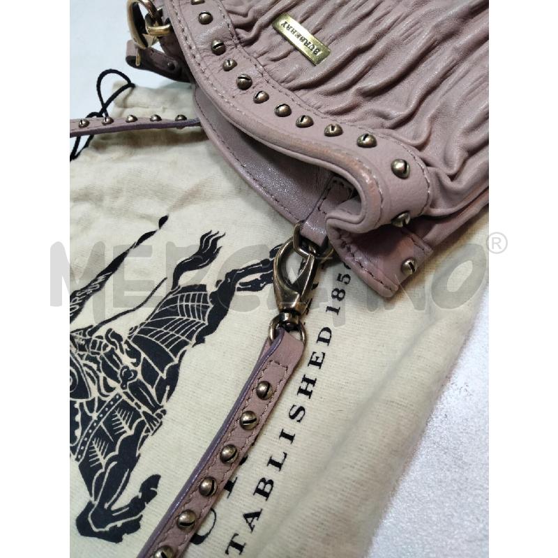 TRACOLLINA BURBERRY ROSA ANTICO BORDO BORCHIETTE BRUNITO  | Mercatino dell'Usato Roma talenti 4